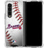 MLB Atlanta Braves Game Ball Galaxy Z Fold4 5G Clear Case
